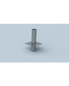 Bertrams Ewr chimney head extension 21KV750-250-2 Ø 250 mm, single-walled, 750 mm, round spigot end, stainless steel V4A
