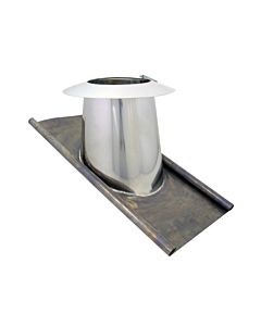 Bertrams Dw joint de toiture 22DE30VA500 15°-30°, Ø 500 mm, bride VA/plomb, avec collier anti-pluie