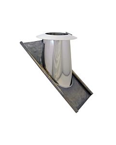 Bertrams Dw Dacheindichtung 22DE45VA150 30°-45°, Ø 150 mm, VA/Bleiflansch, mit Regenkragen