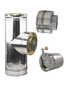 Régulateur de tirage Bertrams Dw 22ZET400 Ø 400, avec clapet anti-explosion