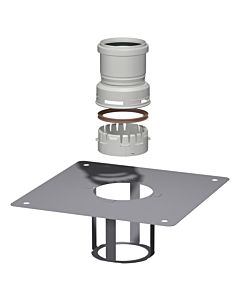 Bertrams Polyline EW kit standard 2000 40FSTB80- 2000 DN 80 , assemblage d&#39;arbre, bouche noire