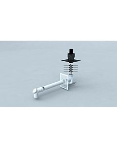 Bertrams Polyline EW standard kit 3 40FSTB80-3 DN 80 , ensemble arbre avec pièce de connexion, bouche noire