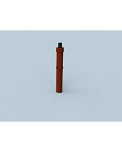 Bertrams Polyline LAS roof attachment 41DAK400-80T DN 80 /125, terracotta, 400 mm above roof