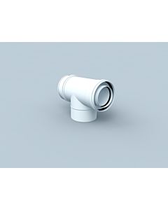 Bertrams Polyline LAS revision bend 41RB87-60 87 °, inside, white, DN 60/100