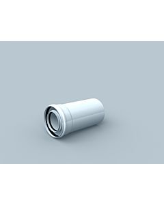 Bertrams Polyline LAS tube 41RL500-80 500 mm, DN 80 / 125, intérieur, blanc