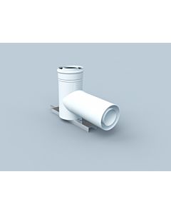Arc de support Bertrams Polyline LAS 41STB87-110 DN 110/160, pour installation sur arbre, blanc