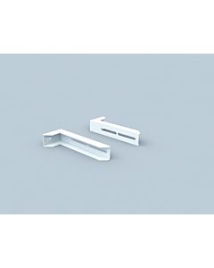 Bertrams Polyline LAS extension bracket 41WH450 wall distance 100-450 mm, for DN 80 /125, white