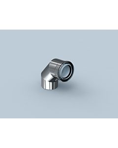 Bertrams Polyline LAS Bogen 42BG87-60 DN 60/100, 87°, innen, Edelstahl