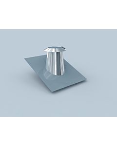 Bertrams Polyline LAS Dacheindichtungsflansch 42DE45VA60 für Dachschrägen von 30-45°, DN 60/100, Edelstahl