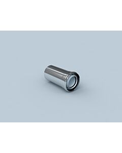 Bertrams Polyline LAS Rohr 42RLV500-80 Länge verstellbar, 300-500 mm, DN 80/125, innen, Edelstahl