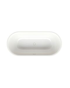 Bette BetteLux Oval bathtub 3466-440 snow, 180x80x45cm