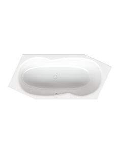 Bette baignoire BetteMetric 6841-004 blanc noble, 206x90x45cm, côté pied gauche, trop-plein à l&#39;avant