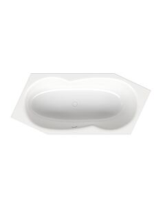 Bette BetteMetric 6-corner bath 6841-287 star white, 206x90x45cm, foot end on the left, overflow in front