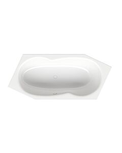 Bette BetteMetric 6-corner bathtub 6841-440 snow, 206x90x45cm, foot end on the left, overflow in front