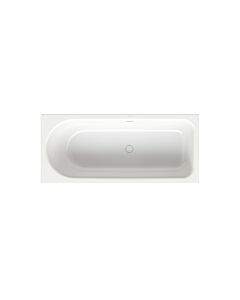 Bette BetteOcean bathtub 8850-440PLUS 160x70x45cm, foot end right, overflow at the back, glaze, snow