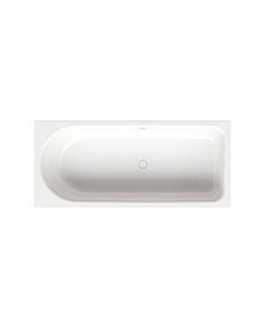 Bette BetteOcean Low-Line Badewanne 8838-440PLUS Glasur, snow, 180x80x38cm, Fußende rechts, Überlauf hinten
