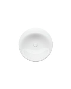 BetteLux Oval Einbau Waschtisch A220000PW 50x50x0,8 cm, ohne Hahnloch & Überlauf, GlasurPlus