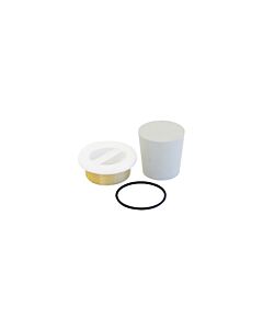 Bette BetteAir overflow rosette Z0019886 white, lacquered, for washbasin, brass