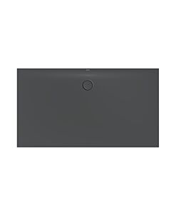 Bette BetteFloor Side zone de douche 3378-400AE 180x100cm, antidérapant / Pro , corbeau