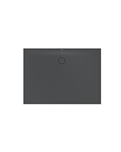 Bette BetteFloor Side zone de douche 3386-400PLUS 140x100cm, glaçure, corbeau