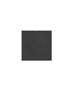 Bette BetteAir Duschfliese 7350-402AE,T2 900 x 900 mm, slate, Rechteck, glasierter Titan-Stahl, mit Minimum-Täger