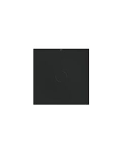 Bette BetteAir Duschfliese 7352-035T2 1000 x 1000 mm, ebony, Rechteck, glasierter Titan-Stahl, mit Minimum-Täger