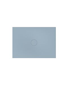 Bette BetteAir shower tile 7357-418PLUS, T2 1400 x 1000 mm, blue satin, rectangle, glazed titanium steel, with minimum carrier