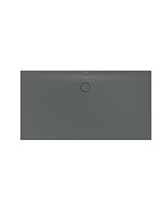 Bette BetteFloor Side zone de douche 3376-403AE 170x90cm, antidérapant / Pro , fumée