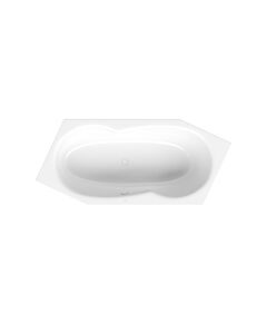 Bette BetteMetric 6-corner bath 6841-009 Aegean, 206x90x45cm, foot end on the left, overflow in front