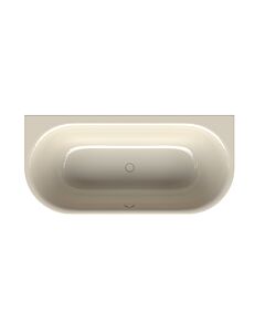 Bette BetteLux Oval Silhouette Badewanne 3416-001CWVVS pergamon, 180x85x45cm, freistehend