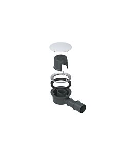 Bette drain fitting BetteCompact+ B568-901 chrome, side flow 0.5 l/sec.
