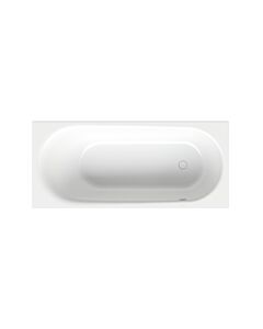 Bette BetteComodo bathtub 1621-004 180x80x45cm, overflow front, foot end right, noble white