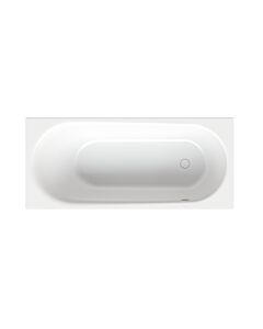Bette BetteComodo baignoire 1620-004PLUS 170x75x45cm, trop-plein avant, côté pied droit, vernis, blanc noble