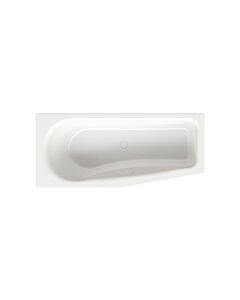 Bette BetteLuna bathtub 2760-440 snow, 170x75x45cm, sloping foot end on the right