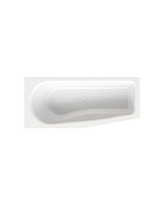 Bette BetteLuna bathtub 2760-004 noble white, 170x75x45cm, sloping foot end on the right