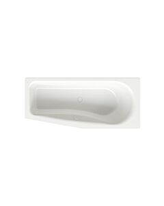 Bette BetteLuna bathtub 2750-440 snow, 170x75x45cm, sloping foot end on the left