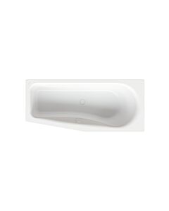 Bette Badewanne BetteLuna 2750000Plus 170x75cm,weiss GlasurPlus, schräges Fussende links