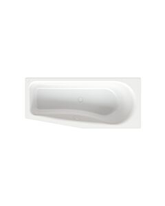 Bette BetteLuna bathtub 2750-004 noble white, 170x75x45cm, sloping foot end on the left