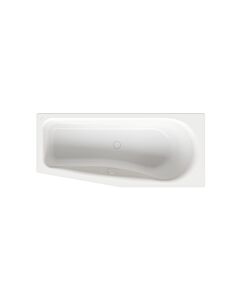 Bette BetteLuna bathtub 2750-287 star white, 170x75x45cm, sloping foot end on the left