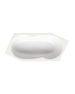 Bette baignoire BetteMetric 6841-287 blanc étoilé, 206x90x45cm, côté pied gauche, trop-plein à l&#39;avant