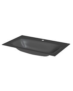 Bette BetteLux Einbau-Waschtisch A161-401HLW1 80 x 49,5 cm, HLW1, anthracite