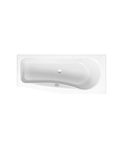 Bette BetteLuna bathtub 2750-440AR anti-slip, snow, 170x75x45cm, sloping foot end left