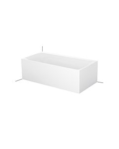 Bette BetteLux Silhouette Badewanne 3460-287CERVS 170x85x45cm, Eckeinbau links, mit Schürze, starwhite