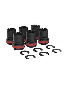 Mécanisme de verrouillage BetteLevel B57-0424 avec clip de déverrouillage, pour 6 pieds de fixation, pour receveur et surface de douche.