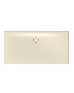 Bette BetteFloor Side zone de douche 3375-001PLUS 160x80cm, glaçure, pergamon