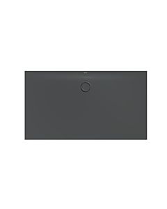 Bette BetteFloor Side zone de douche 3390-400PLUS 160x90cm, glaçure, corbeau