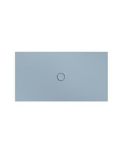 Bette BetteFloor shower area 5937-418PLUS, T1 150x80cm, glaze, Mini bath support, Blue satin