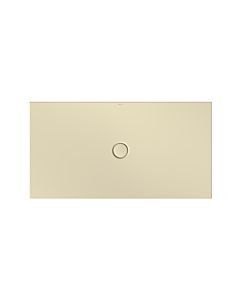 Bette BetteFloor zone de douche 5937-441PLUS, T1 150x80cm, glaçure, Mini -support de baignoire, crème