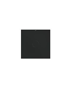 Bette BetteAir Duschfliese 7350-035T2 900 x 900 mm, ebony, Rechteck, glasierter Titan-Stahl, mit Minimum-Täger