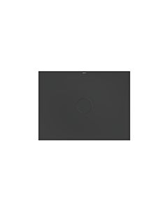 Bette BetteAir Duschfliese 7354-402AE,T2 1200 x 900 mm, slate, Rechteck, glasierter Titan-Stahl, mit Minimum-Täger